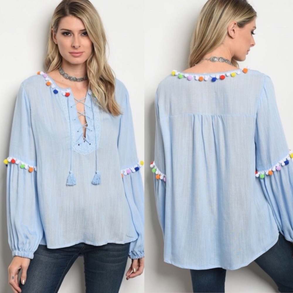 BRAND NEW Blue Festive Long Sleeve